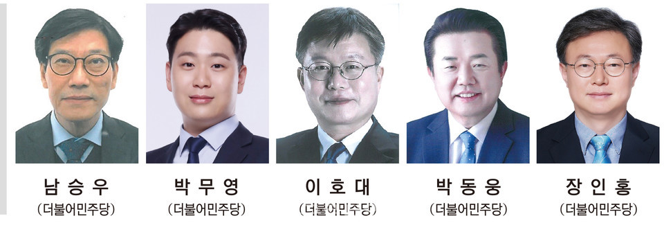 ​지난 1월2일(목) 현재 구로선관위에 등록한 구로구청장 보궐선거 예비후보.​